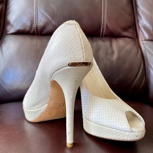 DIOR Python Platform Peep-Toe Pumps 38.5